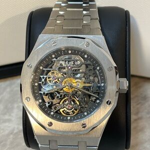 FEICE Automatic Skeleton Watch Stainless Steel Royal Oak Style